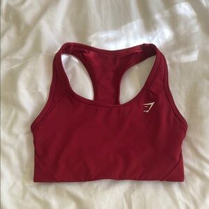 Maroon Gymshark Sports Bra
